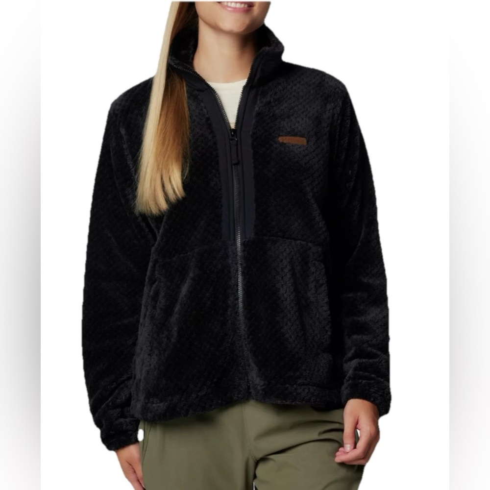 Columbia Velvety Sherpa Fleece Jacket NWT Fire Side Full Zip III Small New